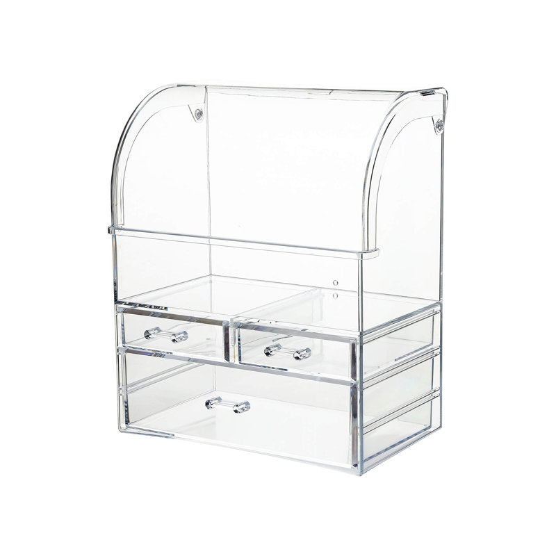 Grande vitrine de rangement pour salle de bain avec tiroirs Clear Professional Professional
