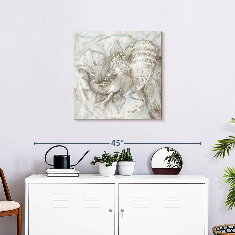 Brampt Ivory Elephant, 24" H x 24" W