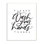 What Your Hands Phrase Polite Bathroom Sentiment by Amanda Houston - Print on Canvas