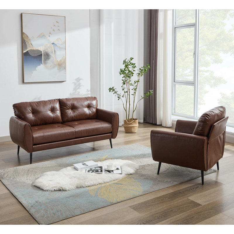 2 - Piece Living Room Set, Brown
