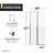 Anzzi 33.3” W x 72” H Frameless Shower Door-80579663
