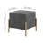 Barnum 16" Wide Square Footstool Ottoman-200357683