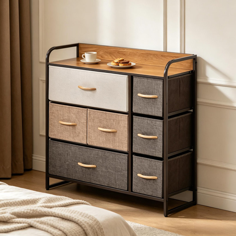 Armoire de rangement moderne avec tablette ouverte