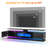 Smart Fireplace Tv Stand For 80/90 Inch Tvs, With Wi-Fi & App Control, Multi-Color Led Lights, Modern Electric Fireplace Tv Console For Living Room-2134808413-2134808415
