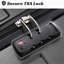 Valise rigide, valise légère en ABS durable avec roues pivotantes doubles, verrou TSA, bagage de transport de 20 pouces (noir)