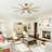 Trosclair 60'' 8- Blade Reversible DC Ceiling Fan with LED Lights and Remote Control
