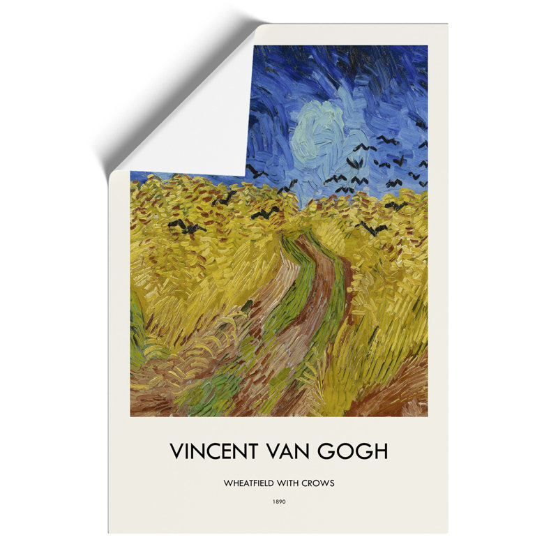 Wheatfield With Crows - No Frame Print, 30cm H x 21cm W x 0.1cm D