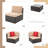 8-Piece Outdoor Rattan Patio Set with Fire Pit Table-318452431