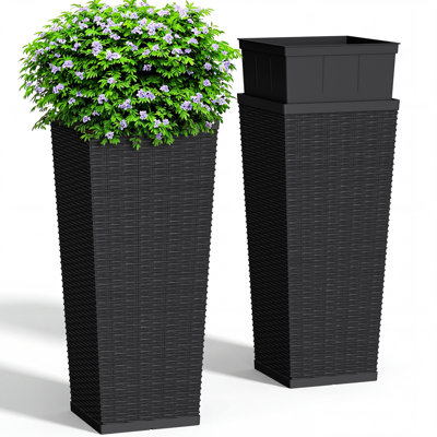 2-Piece Tapered Planter Box Set