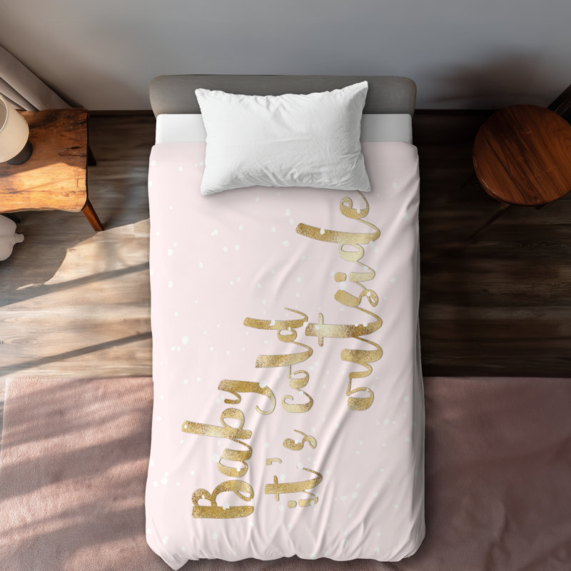 Baby it's cold outside Duvet Cover | Holiday Living Room Decor, Twin Duvet Cover