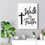 Walk By Faith - Wrapped Canvas Print-1294983635