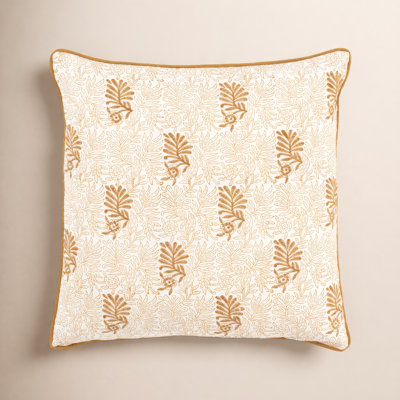 Betania 20" x 20" Embroidered Throw Pillow