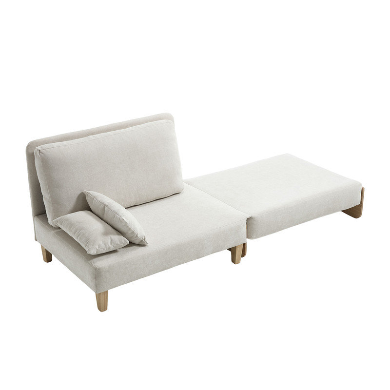 3-In-1 Convertible Sleeper Sofa Bed – Foldable Recliner, Mid-Century Modern Design – Space-Saving For Bedroom, Study, Guest Room