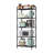 5-Tier Metal Storage Rack, Shelving Unit With X Side Frames, Dense Mesh