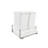 Rev-A-Shelf Tandem Pull Out Waste/Trash Container with Soft Close & Servo Drive System-50218734-50218733