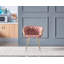 Abdurrahim Velvet Dining Chair - Ergonomic Tufted Back and Metal Legs - Button Back Armchair for Dining Room Living Room Restaurants - Single-123096727-70052657