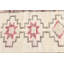 Tapis de couloir turc beige et brun tissé à la main avec un motif géométrique unique pour une décoration intérieure élégante