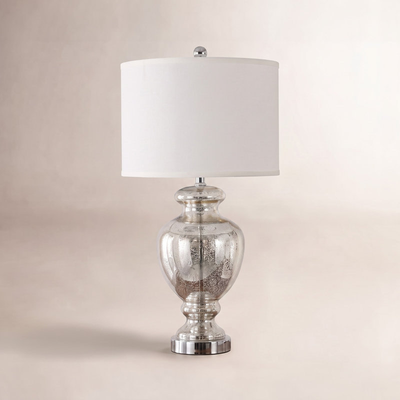 Briggs 28" Table Lamp, Mercury Glass, 2