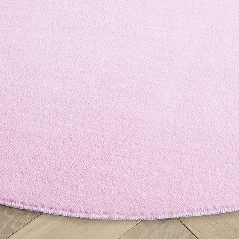 Loft 300 Performance Machine Washable Solid Color Rug, Round 6'