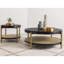 Table de bout ronde noire
