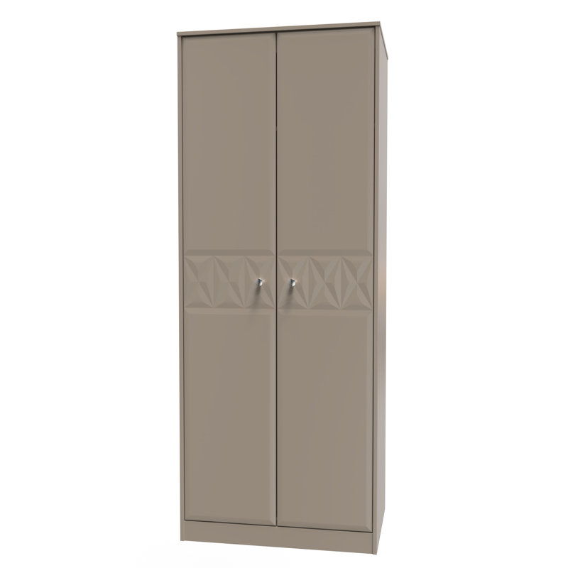 Carnlea Manufactured Wood Wardrobe, Mushroom Matt