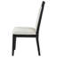 Ensemble de 2 chaises d'appoint Clarendon ivoire et noir