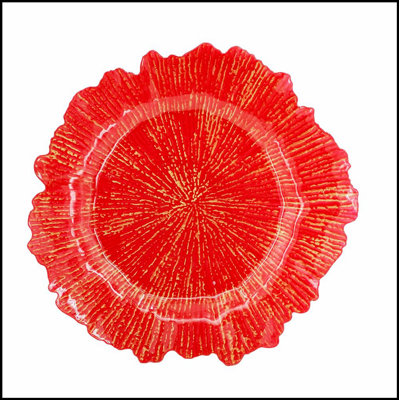 8 Pack Durable Plastic Charger Plates, Elevate Dining with Color and Style for Special Events and Home Use