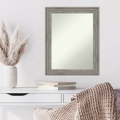 Miroir d'appoint mural gris Lissia