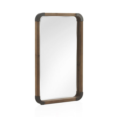 Alpcan Solid Wood Rectangle Wall Mirror