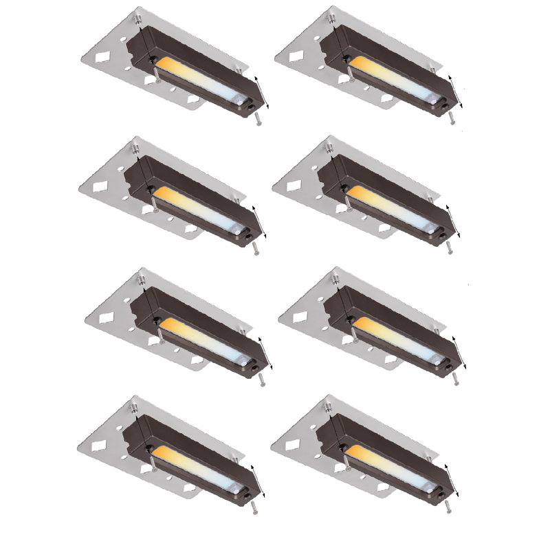 5 lumières à DEL de 7 pouces, montage en surface ou encastré, 12 à 24 V CA / CC, étanche IP65