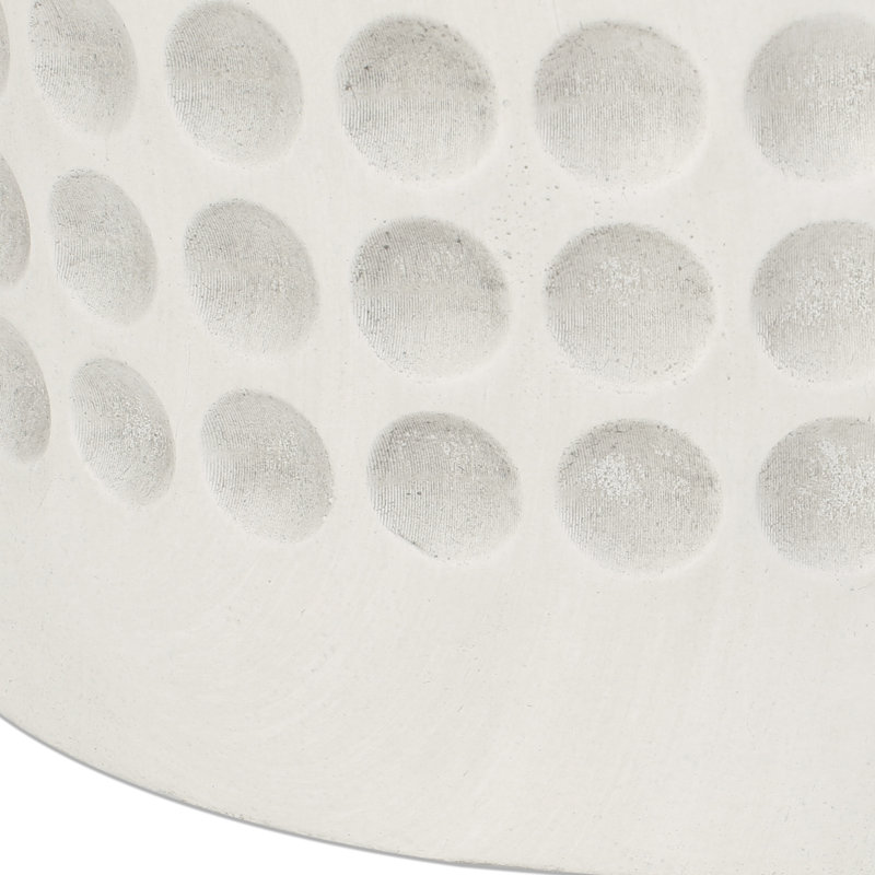 Planter For Outdoor Decoration - Antique White Magnesium Oxide, 12.84In Depth/Width/Height, 10.63Lb Areas, Weight