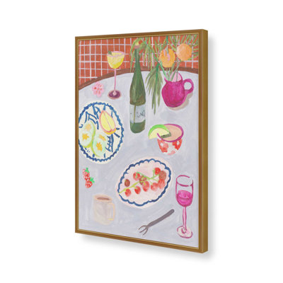 «Bites and Sips II» par Melissa Wang, reproduction d'art sur toile