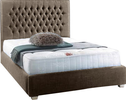 Upholstered Bed, Mink, Super King (6')