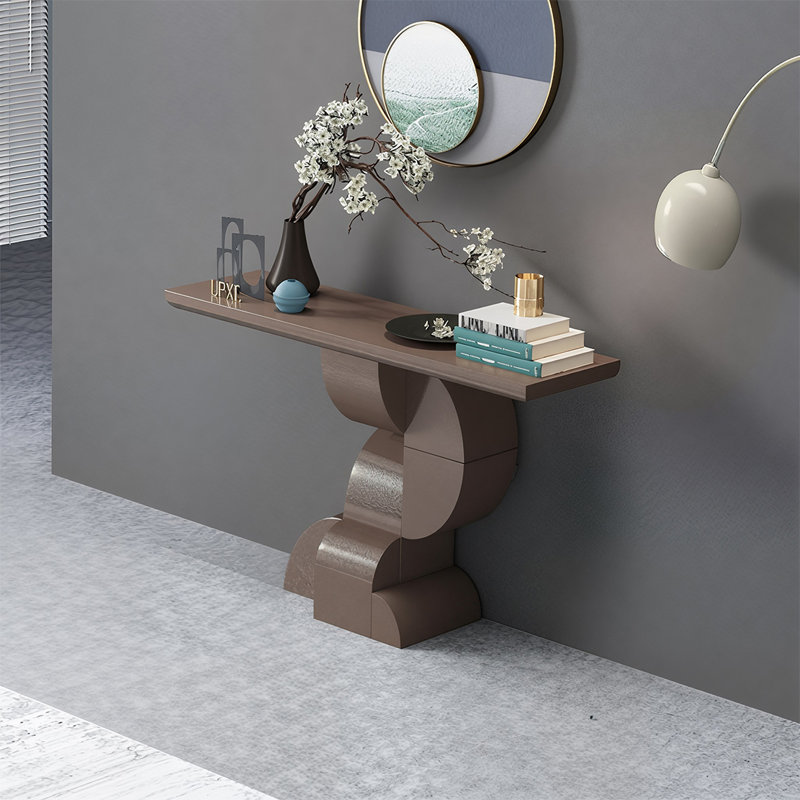 Console Modern Minimalist Art Design, H 35,43 po x l 47,24 po x P 15,75 po, Brun