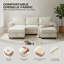 235 cm Storage Sofa with 2 Storage Ottoman-1446883109