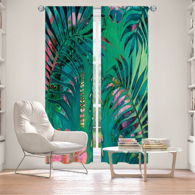 Paire de rideaux obscurcissant en polyester Godana, L 20 po x L 52 po