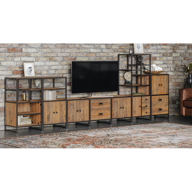 Alvern 90cm H x 40cm W Metal Standard Bookcase