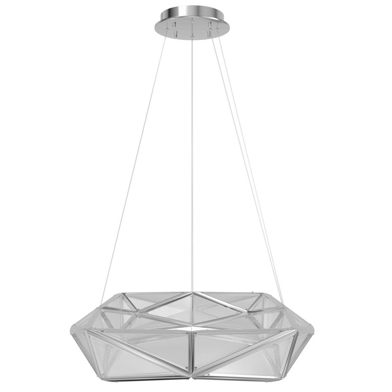 Luminaire suspendu en acrylique Séoul, H 103 po x l 35 po