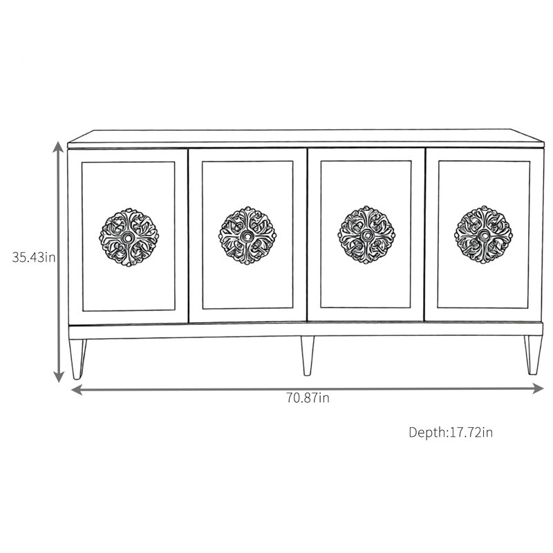 Fashionable Simple Sideboard