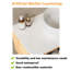 Meuble-lavabo mural 48 po avec lavabo rond en céramique, tiroirs à fermeture en douceur et façade en grain de bois 3D - Pré-assemblé-420705478