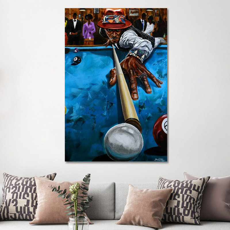 8 Ball Slim 1 Piece Wall Art on Canvas, 45.72 cm H x 30.48 cm W, Wrapped Canvas, Does Not Apply