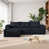 Tissu noir est en rupture de stock