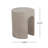 Outdoor MGO Round With U-Shape Side Table
