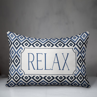 Geometric Outdoor Reversible Throw Pillow
