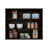 Stained Walnut Open Storage Wall Cabinet-734406545