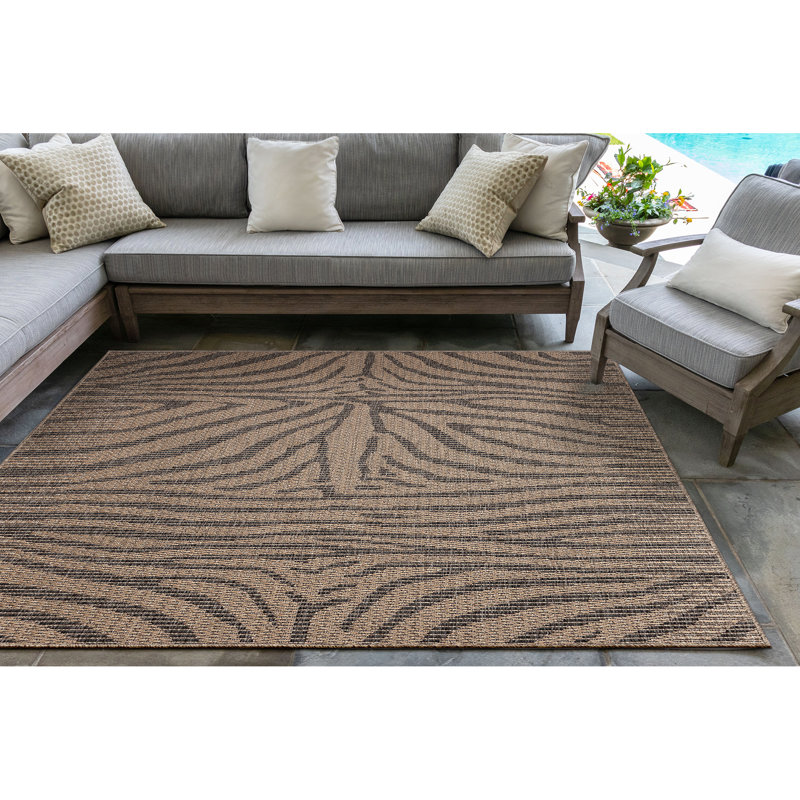 Tapis intérieur / extérieur Milenka, Carré 7 pi 10 po