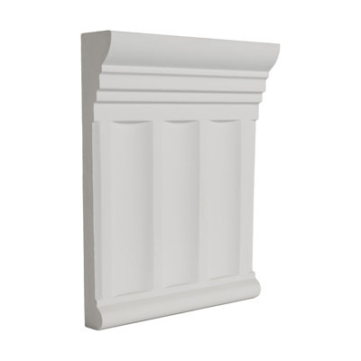 Échantillon de moulure en panneau de polyuréthane de 1 3/8 po x 7 3/4 po x 6 po
