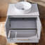 Meuble-lavabo simple 28 po blanc moderne