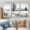Nebraska Farm In Winter - ensemble d'art mural sur toile