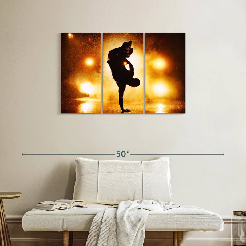 Breakdancer Silhouette, 24" H x 38" W